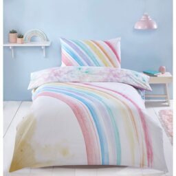 Over The Rainbow Single Multicolour Duvet Set - Wilko - thumbnail 1