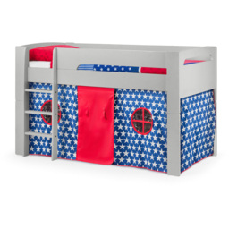 Julian Bowen Pluto Grey Mid Sleeper with Blue Star Tent - Size: Single - Wilko - thumbnail 3
