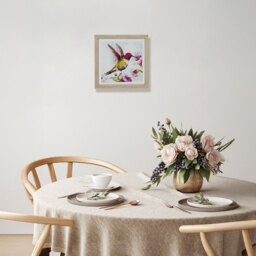 Floral Hummingbird Framed Art - Multicolour - Wilko - thumbnail 2