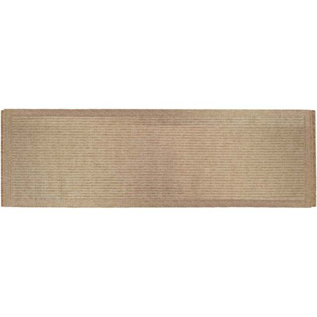 Eselle Jute Effect Weave Runner 60 x 230cm - Size: 230 x 60 x 0.5cm - Brown - Wilko - image 1