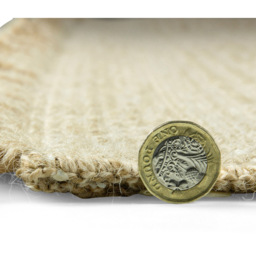 Eselle Jute Effect Weave Runner 60 x 230cm - Size: 230 x 60 x 0.5cm - Brown - Wilko - thumbnail 4