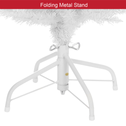 The Christmas Workshop White Pre-Lit Slim Line Christmas Tree 6ft - Wilko - thumbnail 6