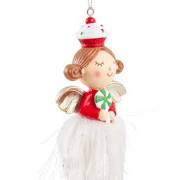 Scrumptious Hanging Fairy Decoration - White and Red - Wilko - thumbnail 3
