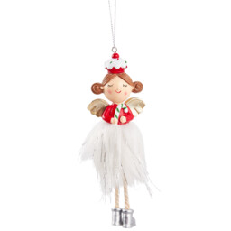 Scrumptious Hanging Fairy Decoration - White and Red - Wilko - thumbnail 4