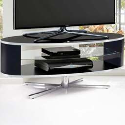 MDA Designs Orbit 2 Shelf Black TV Cabinet - Size: 41 x 110 x 38cm - Wilko - thumbnail 1
