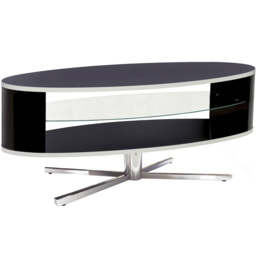 MDA Designs Orbit 2 Shelf Black TV Cabinet - Size: 41 x 110 x 38cm - Wilko - thumbnail 4