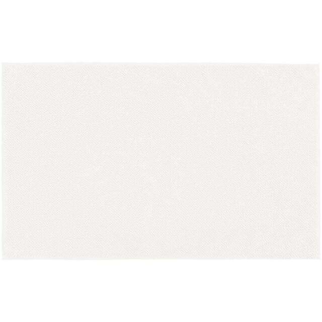Misona Loop White Reversible Organic Cotton Bath Mat 50 x 80cm - Size: 50 x 80 x 1cm - Wilko - image 1