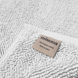 Misona Loop White Reversible Organic Cotton Bath Mat 50 x 80cm - Size: 50 x 80 x 1cm - Wilko - thumbnail 3