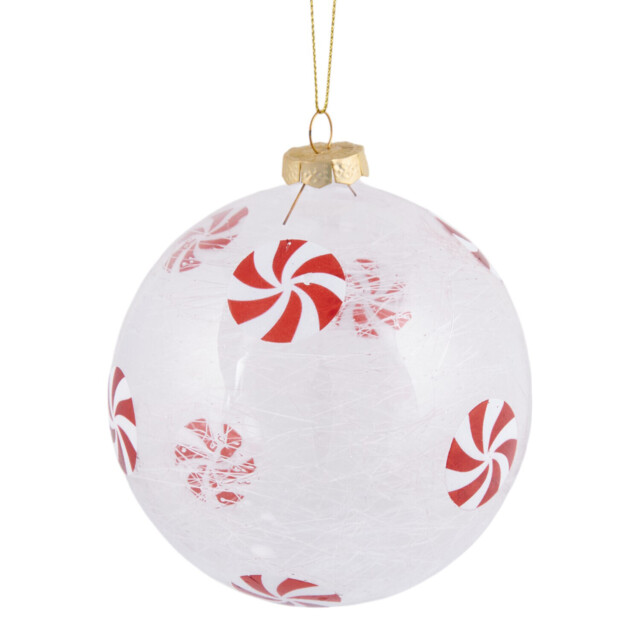 Sugar Spun Candy Cane BaubleClear - Candy Cane Lane - Wilko - image 1