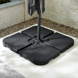 Furniturebox Gretna Black Cantilever Parasol Base - Size: 7.5 x 50 x 50cm - Grey - Wilko - thumbnail 3