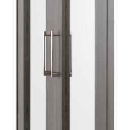 Seconique Lisbon 4 Door 2 Drawer Black Wood Grain Wardrobe - Size: 4 Door, 2 Drawer - Wilko - thumbnail 6