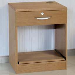 R White Cabinets Single Drawer Printer Desk Stand Brown - Size: 72.8 x 60 x 54cm - Wilko - thumbnail 1