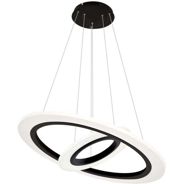 Milagro Cosmo Black LED Pendant Lamp 230V - Size: 50 x 50 x 90cm - Wilko - image 1