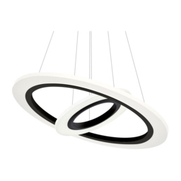 Milagro Cosmo Black LED Pendant Lamp 230V - Size: 50 x 50 x 90cm - Wilko - thumbnail 3