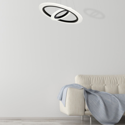 Milagro Cosmo Black LED Pendant Lamp 230V - Size: 50 x 50 x 90cm - Wilko - thumbnail 6