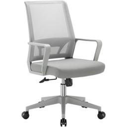 TTAP Cambridge Grey Mesh Swivel Office Chair - Size: 101 x 60 x 60cm - Wilko - thumbnail 3