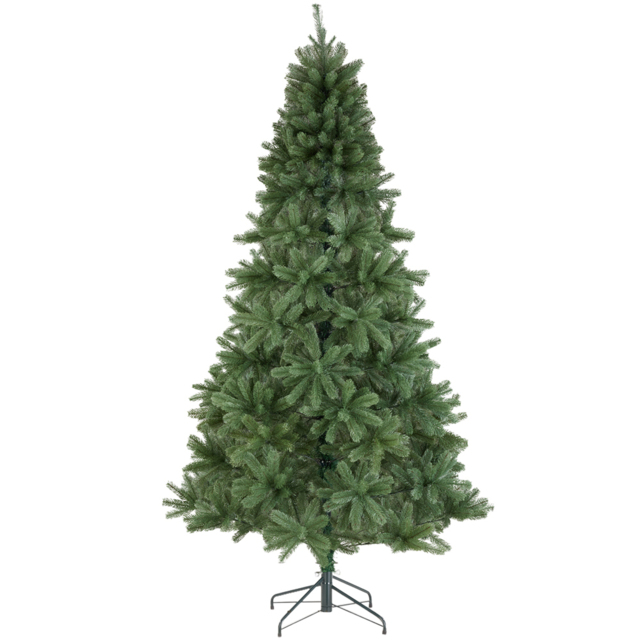 tectake Prancer Green Artificial Christmas Tree 6.8ft - Size: 7ft - Wilko - image 1