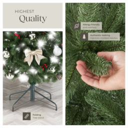 tectake Prancer Green Artificial Christmas Tree 6.8ft - Size: 7ft - Wilko - thumbnail 6