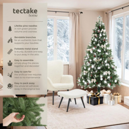 tectake Prancer Green Artificial Christmas Tree 6.8ft - Size: 7ft - Wilko - thumbnail 7