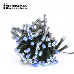 The Christmas Workshop 100 Blue and White LED String Light - Wilko - thumbnail 3