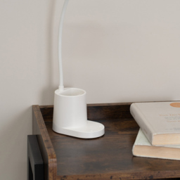ValueLights Marco Matte White Dimmable LED Table Lamp - Wilko - thumbnail 4