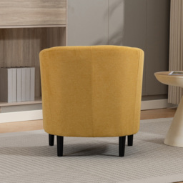 Artemis Home Beulah Yellow Fabric Accent Chair - Size: Single - Wilko - thumbnail 7