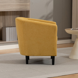 Artemis Home Beulah Yellow Fabric Accent Chair - Size: Single - Wilko - thumbnail 6