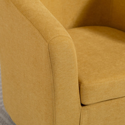 Artemis Home Beulah Yellow Fabric Accent Chair - Size: Single - Wilko - thumbnail 3