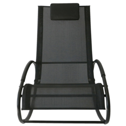 Outsunny Rocking Chair Recliner Black - Size: 88 x 62 x 105cm - Wilko - thumbnail 6