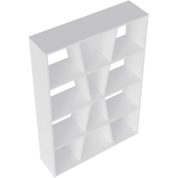 Seconique Naples 12 Shelf White Medium Bookcase - Wilko - thumbnail 6