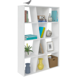 Seconique Naples 12 Shelf White Medium Bookcase - Wilko - thumbnail 7