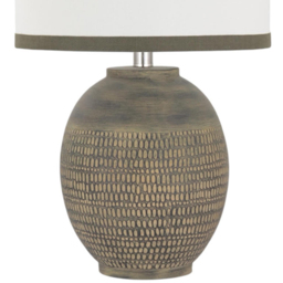 Acacia Home Black and White Shade Ceramic Table Lamp 57cm - Size: 24 x 28 x 28cm - Multi - Wilko - thumbnail 4