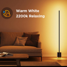 Govee RGBICWW LED Black Smart Cylinder Floor Lamp - Size: 174 x 26 x 26cm - Multi - Wilko - thumbnail 7