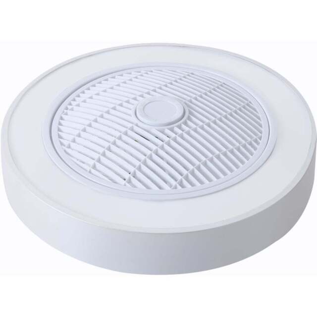 Living and Home White Round Ceiling Fan Light with Remote 22 inch - Size: 16 x 55 x 55cm - Wilko - image 1
