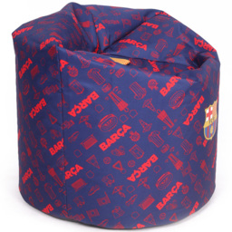 Kaikoo Barcelona Blue and Red Print Bean Bag - Size: 60  x 60  x 80cm - multi - Wilko - thumbnail 5