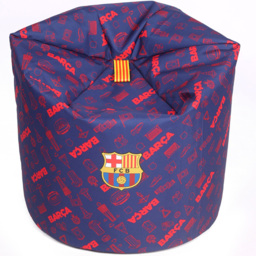Kaikoo Barcelona Blue and Red Print Bean Bag - Size: 60  x 60  x 80cm - multi - Wilko - thumbnail 4
