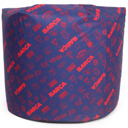 Kaikoo Barcelona Blue and Red Print Bean Bag - Size: 60  x 60  x 80cm - multi - Wilko - thumbnail 6