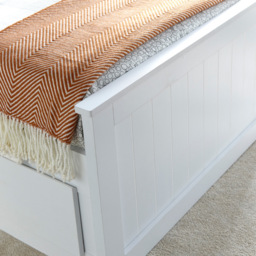 Bedmaster Enzo Single 3 Drawer White Wooden Bed with Memory Foam Mattress - Wilko - thumbnail 7