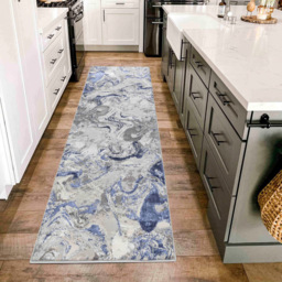 Desire Rugs Solarius Navy Living Room Abstract Area Rug 200 x 290cm - Wilko - thumbnail 5