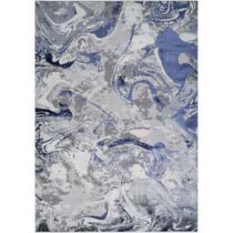 Desire Rugs Solarius Navy Living Room Abstract Area Rug 200 x 290cm - Wilko - thumbnail 1