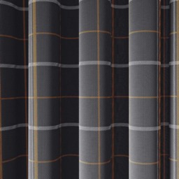 Helena Springfield Harper Woven Lined Charcoal and Ginger Eyelet Curtains 228 x 183cm - Size: W 228 x D 183cm - Charcoal/Ginger - Wilko - thumbnail 4