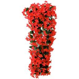 Living and Home Decorative Wall Hanging Artificial Violet Vine Plant 70cm - Size: 70x30x30cm - Red - Wilko - thumbnail 1