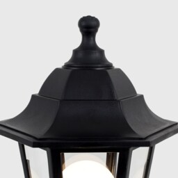 ValueLights Mayfair Set of 2 Black Warm White Bulb Bollard Lights - Size: 120 x 17 x 16.5cm - Wilko - thumbnail 4