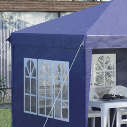 Outsunny 3 x 6m Blue Heavy Duty Gazebo Party Tent with Bag - Wilko - thumbnail 5