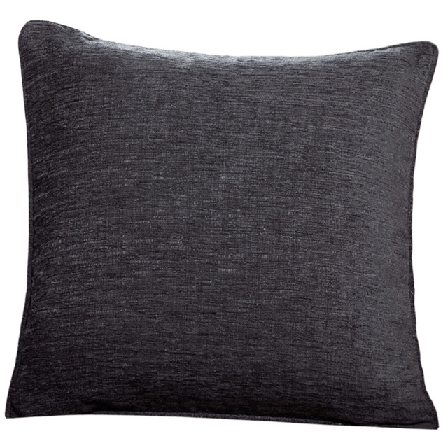 Delphine Chenille Cushion Charcoal - Wilko - image 1