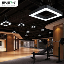 ENER-J 40W Hollow Square Pendant Light - Size: 6 x 80 x 80cm - n/a - ENERJ - Wilko - thumbnail 6