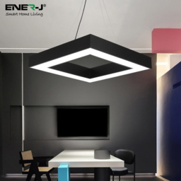ENER-J 40W Hollow Square Pendant Light - Size: 6 x 80 x 80cm - n/a - ENERJ - Wilko - thumbnail 5