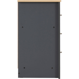 Seconique Portland 3 Drawer Grey and Oak Effect Chest of Drawers - Wilko - thumbnail 6