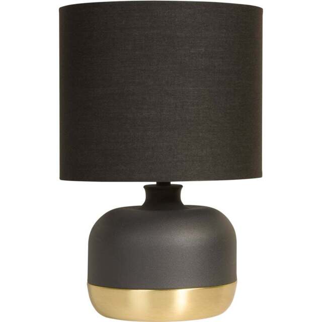 Lighting Collection Ezra Black and Gold Touch Lamp - Size: 27.5 x 18 x 18cm - Wilko - image 1