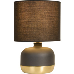 Lighting Collection Ezra Black and Gold Touch Lamp - Size: 27.5 x 18 x 18cm - Wilko - thumbnail 4